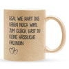 22Feels® Freund Geschenk zum Jahrestag, Valentinstag etc. - Glitzertasse mit Spruch (Gold, 320ml)-Glitzertasse Gold 320ml-22Feels