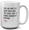 22Feels® Ehefrau Geschenk zum Hochzeitstag, Valentinstag etc. - XL Tasse mit Spruch (Weiss, 440ml)-Weisse XL Tasse 440ml-22Feels