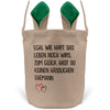 22Feels® Ehefrau Osterkorb mit Henkel Ostergeschenk Tragetasche Ostern Deko Osternest Körbchen Hasenohren (Beige/Grün)-Ostern Tragetasche-22Feels