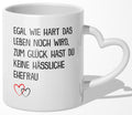 22Feels® Ehemann Geschenk zum Hochzeitstag, Valentinstag etc. - Tasse mit Spruch (Herzhenkel, Weiss, 320ml)-Tasse Weiss Herzhenkel 320ml-22Feels