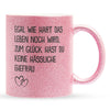 22Feels® Ehemann Geschenk zum Hochzeitstag, Valentinstag etc. - Glitzertasse mit Spruch (Pink, 320ml)-Glitzertasse Pink 320ml-22Feels