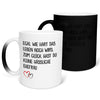 22Feels® Ehemann Geschenk zum Hochzeitstag, Valentinstag etc. - Zaubertasse mit Spruch (Matt-Schwarz und Weiss, 320ml)-Farbwechsel Tasse Matt 320ml-22Feels