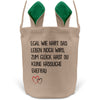 22Feels® Ehemann Osterkorb mit Henkel Ostergeschenk Tragetasche Ostern Deko Osternest Körbchen Hasenohren (Beige/Grün)-Ostern Tragetasche-22Feels