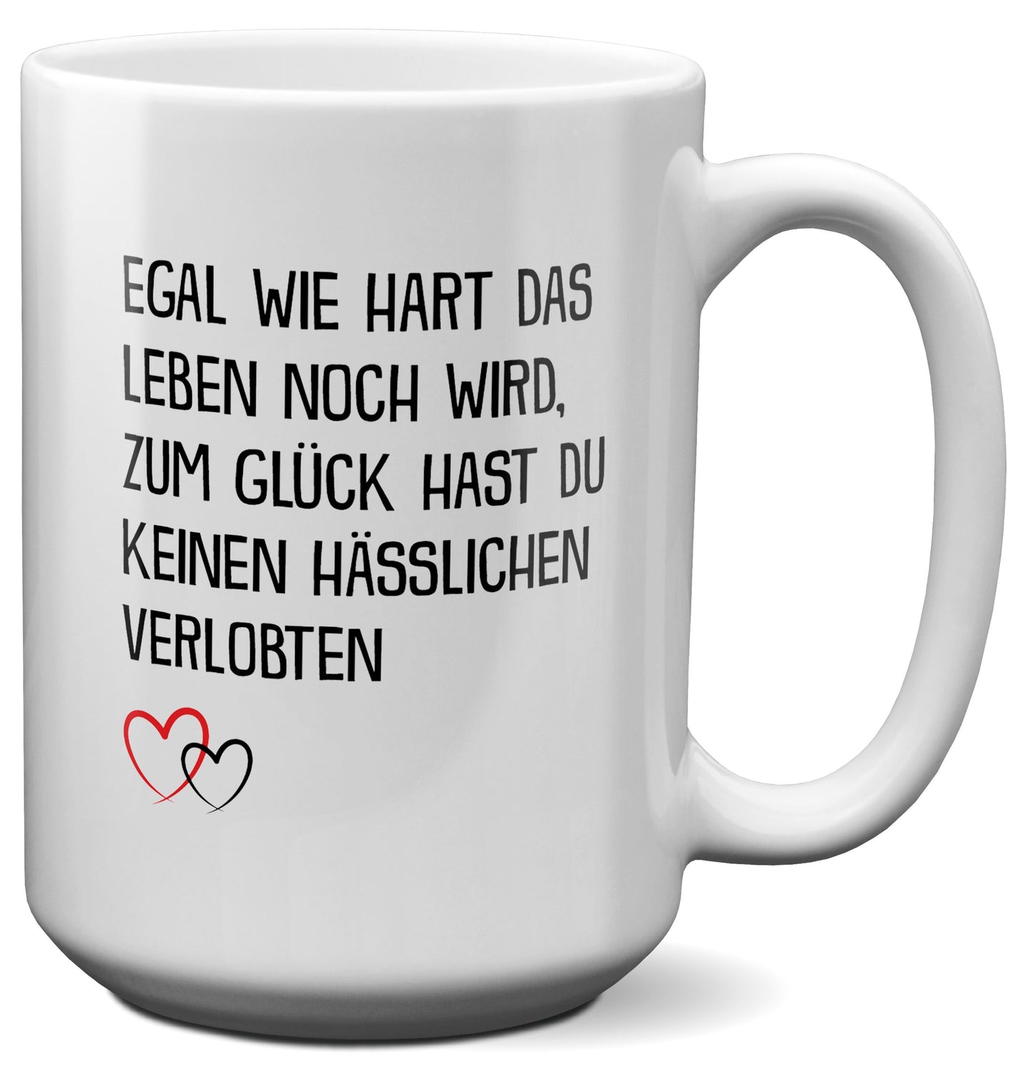 22Feels® Verlobte Geschenk - XL Tasse mit Spruch (Weiss, 440ml)-Weisse XL Tasse 440ml-22Feels