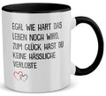 22Feels® Verlobter Geschenk - Tasse mit Spruch (Weiss-Schwarz, 320ml)-TwoTone Tasse Weiss-Schwarz 320ml-22Feels