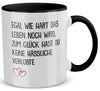 22Feels® Verlobter Geschenk - Tasse mit Spruch (Weiss-Schwarz, 320ml)-TwoTone Tasse Weiss-Schwarz 320ml-22Feels