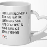 22Feels® Geschenk für Beste Freundin - Tasse mit Spruch (Herzhenkel, Weiss, 320ml)-Tasse Weiss Herzhenkel 320ml-22Feels