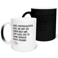 22Feels® Beste Freundin Geschenk - Zaubertasse mit Spruch: Egal wie hart das Leben noch wird (Matt-Schwarz und Weiss, 320ml)-Farbwechsel Tasse Matt 320ml-22Feels