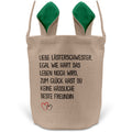 22Feels® Beste Freundin BFF Osterkorb mit Henkel Ostergeschenk Tragetasche Ostern Deko Osternest Körbchen Hasenohren (Beige/Grün)-Ostern Tragetasche-22Feels