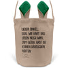 22Feels® Onkel Osterkorb von Neffe mit Henkel Ostergeschenk Tragetasche Ostern Deko Osternest Körbchen Hasenohren (Beige/Grün)-Ostern Tragetasche-22Feels