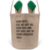 22Feels® Neffe Osterkorb von Onkel mit Henkel Ostergeschenk Tragetasche Ostern Deko Osternest Körbchen Hasenohren (Beige/Grün)-Ostern Tragetasche-22Feels