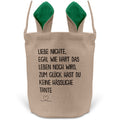 22Feels® Nichte Osterkorb von Tante mit Henkel Ostergeschenk Tragetasche Ostern Deko Osternest Körbchen Hasenohren (Beige/Grün)-Ostern Tragetasche-22Feels