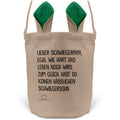 22Feels® Schwiegerpapa Osterkorb von Schwiegersohn mit Henkel Ostergeschenk Tragetasche Ostern Deko Osternest Körbchen Hasenohren (Beige/Grün)-Ostern Tragetasche-22Feels