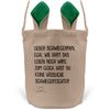 22Feels® Schwiegerpapa Osterkorb von Schwiegertochter mit Henkel Ostergeschenk Tragetasche Ostern Deko Osternest Körbchen Hasenohren (Beige/Grün)-Ostern Tragetasche-22Feels