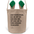 22Feels® Schwiegersohn Osterkorb von Schwiegerpapa Männer mit Henkel Ostergeschenk Tragetasche Ostern Deko Osternest Körbchen Hasenohren (Beige/Grün)-Ostern Tragetasche-22Feels