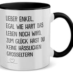 22Feels® Enkel Geschenk - Tasse mit Spruch (Weiss-Schwarz, 320ml)-TwoTone Tasse Weiss-Schwarz 320ml-22Feels