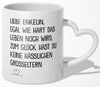 22Feels® Enkelin Geschenk von Oma und Opa - Tasse mit Spruch (Herzhenkel, Weiss, 320ml)-Tasse Weiss Herzhenkel 320ml-22Feels