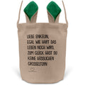 22Feels® Enkelin Kinder Mädchen Osterkorb mit Henkel Ostergeschenk Tragetasche Ostern Deko Osternest Körbchen Hasenohren (Beige/Grün)-Ostern Tragetasche-22Feels