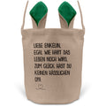 22Feels® Enkelin Osterkorb von Opa Kinder Mädchen mit Henkel Ostergeschenk Tragetasche Ostern Deko Osternest Körbchen Hasenohren (Beige/Grün)-Ostern Tragetasche-22Feels
