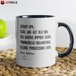 22Feels® Opa Geschenk von Enkelin - Tasse mit Spruch (Weiss-Schwarz, 320ml)-TwoTone Tasse Weiss-Schwarz 320ml-22Feels