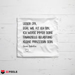 22Feels® Opa Geschenk von Enkelin - Kissen mit Spruch (Weiss 40x40cm)-Kissen Weiss 40x40-22Feels