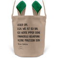 22Feels® Opa Osterkorb von Enkelin Grossvater mit Henkel Ostergeschenk Tragetasche Ostern Deko Osternest Körbchen Hasenohren (Beige/Grün)-Ostern Tragetasche-22Feels