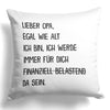 22Feels® Opa Geschenk - Kissen mit Spruch (Weiss 40x40cm)-Kissen Weiss 40x40-22Feels