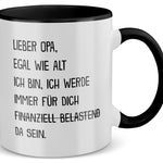 22Feels® Opa Geschenk - Tasse mit Spruch (Weiss-Schwarz, 320ml)-TwoTone Tasse Weiss-Schwarz 320ml-22Feels