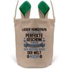 22Feels® Hundepapa Herrchen Hunde Osterkorb mit Henkel Ostergeschenk Tragetasche Ostern Deko Osternest Körbchen Hasenohren (Beige/Grün)-Ostern Tragetasche-22Feels