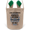 22Feels® Katzenmama Frauchen Katzen Osterkorb mit Henkel Ostergeschenk Tragetasche Ostern Deko Osternest Körbchen Hasenohren (Beige/Grün)-Ostern Tragetasche-22Feels