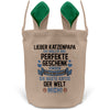 22Feels® Katzenpapa Herrchen Katzen Osterkorb mit Henkel Ostergeschenk Tragetasche Ostern Deko Osternest Körbchen Hasenohren (Beige/Grün)-Ostern Tragetasche-22Feels