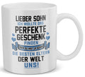 22Feels® Geschenk für Sohn - Tasse mit Spruch: Das Perfekte Geschenk (Weiss, 320ml)-Weisse Tasse 320ml-22Feels