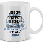 22Feels® Geschenk für Omas - Tasse mit Spruch: Das Perfekte Geschenk (Weiss, 320ml)-Weisse Tasse 320ml-22Feels