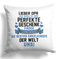 22Feels® Opa Geschenk - Kissen mit Spruch (Weiss 40x40cm)-Kissen Weiss 40x40-22Feels