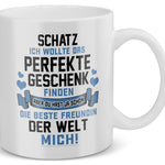22Feels® Freund Geschenk zum Jahrestag, Valentinstag etc. - Tasse mit Spruch: Das Perfekte Geschenk (Weiss, 320ml)-Weisse Tasse 320ml-22Feels