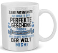 22Feels® Patentante Geschenk - Tasse mit Spruch: Das Perfekte Geschenk (Weiss, 320ml)-Weisse Tasse 320ml-22Feels