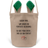 22Feels® Papa Osterkorb Vater mit Henkel Ostergeschenk Tragetasche Ostern Deko Osternest Körbchen Hasenohren (Beige/Grün)-Ostern Tragetasche-22Feels
