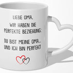 22Feels® Oma Geschenk - Tasse mit Spruch: Zirkus (Herzhenkel, Weiss, 320ml)-Tasse Weiss Herzhenkel 320ml-22Feels