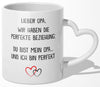 22Feels® Opa Geschenk - Tasse mit Spruch (Herzhenkel, Weiss, 320ml)-Tasse Weiss Herzhenkel 320ml-22Feels