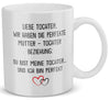 22Feels® Geschenk für Tochter von Mama - Tasse mit Spruch: Die Perfekte Beziehung (Weiss, 320ml)-Weisse Tasse 320ml-22Feels