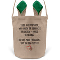 22Feels® Katzenmama Frauchen Katzen Osterkorb mit Henkel Ostergeschenk Tragetasche Ostern Deko Osternest Körbchen Hasenohren (Beige/Grün)-Ostern Tragetasche-22Feels