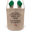 22Feels® Katzenpapa Herrchen Katzen Osterkorb mit Henkel Ostergeschenk Tragetasche Ostern Deko Osternest Körbchen Hasenohren (Beige/Grün)-Ostern Tragetasche-22Feels