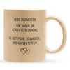 22Feels® Schwester Geschenk - Glitzertasse mit Spruch (Gold, 320ml)-Glitzertasse Gold 320ml-22Feels