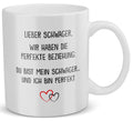 22Feels® Schwager Geschenk - Tasse mit Spruch: Die Perfekte Beziehung (Weiss, 320ml)-Weisse Tasse 320ml-22Feels