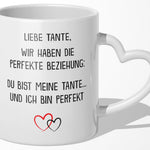 22Feels® Tante Geschenk - Tasse mit Spruch (Herzhenkel, Weiss, 320ml)-Tasse Weiss Herzhenkel 320ml-22Feels