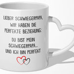 22Feels® Schwiegervater Geschenk - Tasse mit Spruch (Herzhenkel, Weiss, 320ml)-Tasse Weiss Herzhenkel 320ml-22Feels