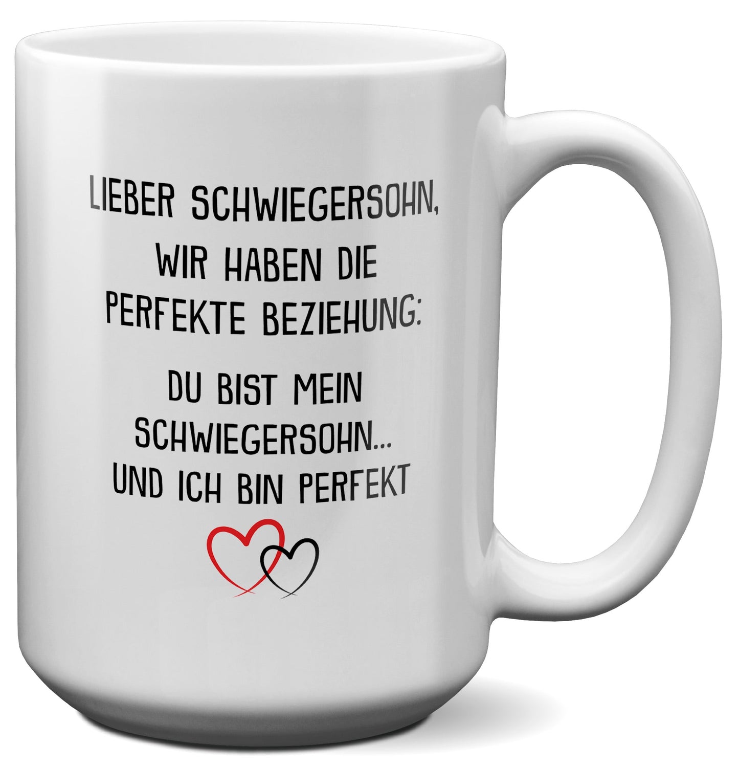22Feels® Schwiegersohn Geschenk - XL Tasse mit Spruch (Weiss, 440ml)-Weisse XL Tasse 440ml-22Feels