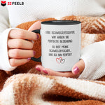 22Feels® Schwiegertochter Geschenk - Tasse mit Spruch (Weiss-Schwarz, 320ml)-TwoTone Tasse Weiss-Schwarz 320ml-22Feels