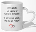 22Feels® Nichte Geschenk - Tasse mit Spruch (Herzhenkel, Weiss, 320ml)-Tasse Weiss Herzhenkel 320ml-22Feels