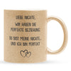 22Feels® Nichte Geschenk - Glitzertasse mit Spruch (Gold, 320ml)-Glitzertasse Gold 320ml-22Feels